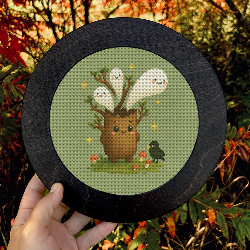  Cross Stitch Kit - Spooky Ghost Tree | Unique Desk Ornament | Perfect Handmade Gifts - image 9