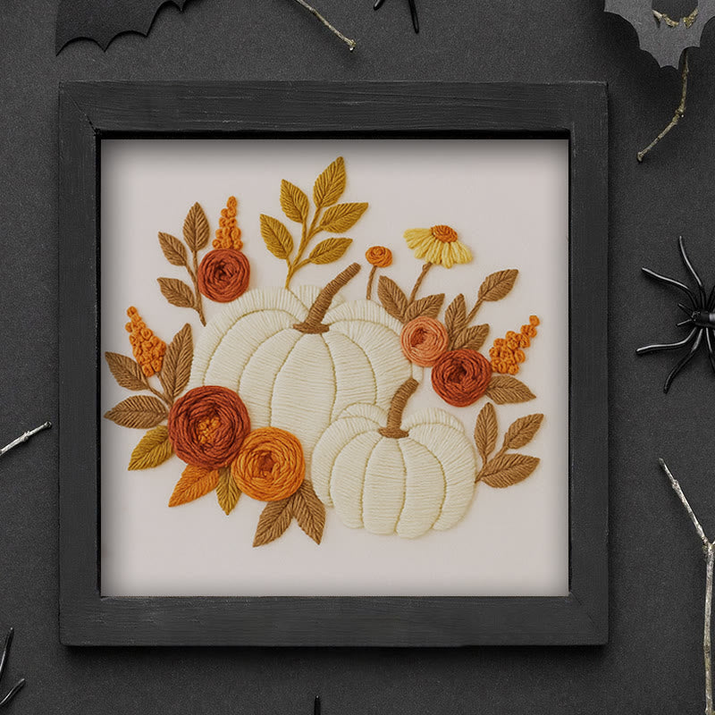 Rubbyoo Embroidery Kit - Botanical Pumpkin | Halloween Wall Hanging | Perfect Decor For Halloween - image 8