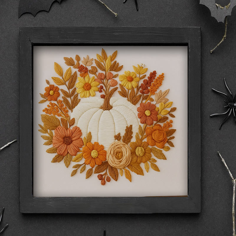 Rubbyoo Embroidery Kit - Autumn Pumpkin |  Perfect  Fall Craft | Halloween Decor Project - image 8