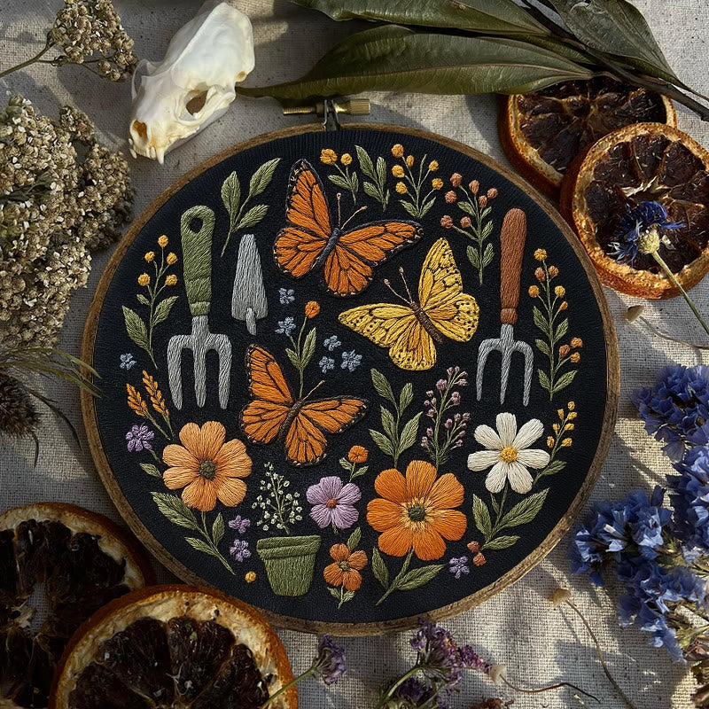 Rubbyoo Embroidery Kit - Beautiful Butterfly | Diy Craft Gift | Beginner Floral Needlepoint Kit - image 7