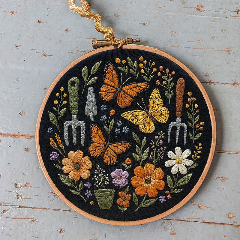 Rubbyoo Embroidery Kit - Beautiful Butterfly | Diy Craft Gift | Beginner Floral Needlepoint Kit - image 6