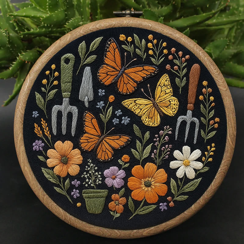 Rubbyoo Embroidery Kit - Beautiful Butterfly | Diy Craft Gift | Beginner Floral Needlepoint Kit - image 4