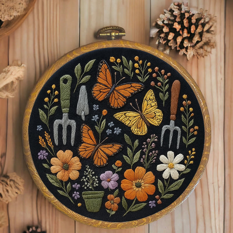 Rubbyoo Embroidery Kit - Beautiful Butterfly | Diy Craft Gift | Beginner Floral Needlepoint Kit - image 5