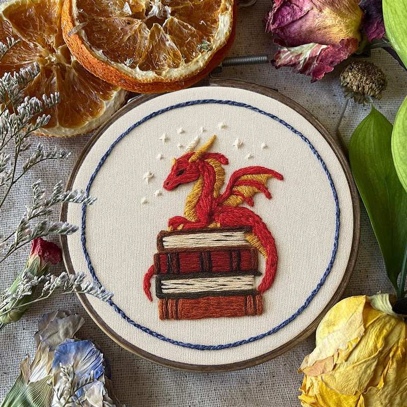 Rubbyoo Embroidery Kit - Sleeping Dragon | Unique Home Decor | Diy Handmade Craft  - image 1