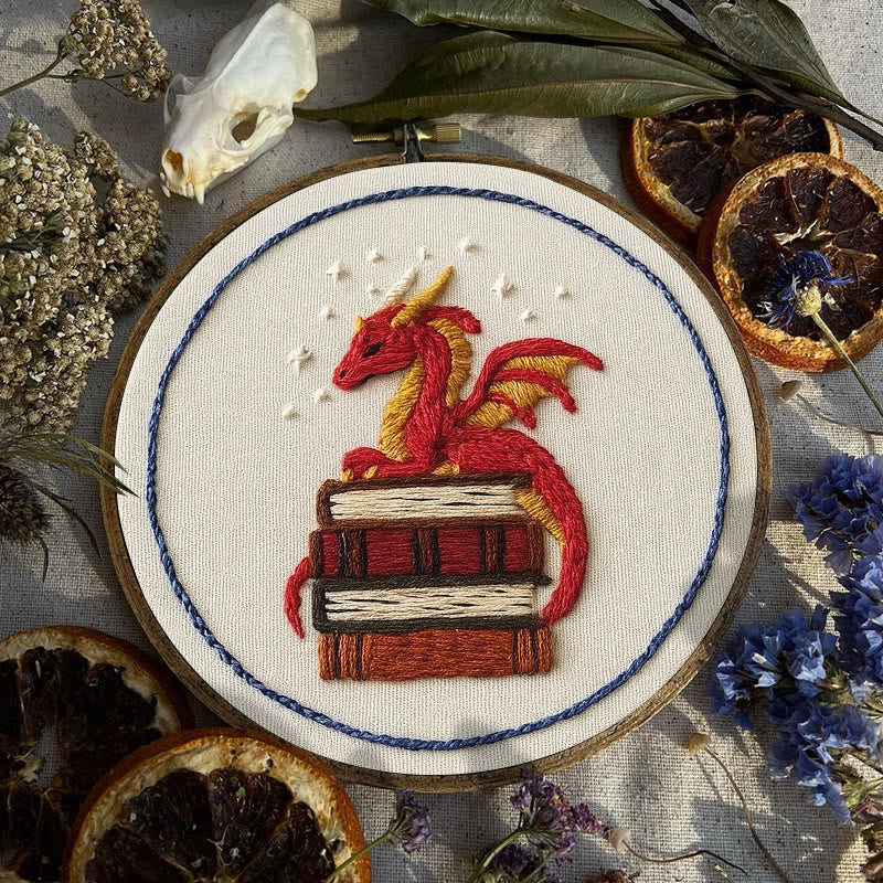 Rubbyoo Embroidery Kit - Sleeping Dragon | Unique Home Decor | Diy Handmade Craft  - image 2