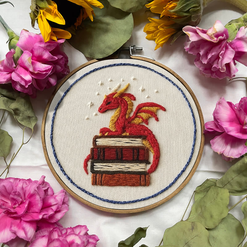 Rubbyoo Embroidery Kit - Sleeping Dragon | Unique Home Decor | Diy Handmade Craft  - image 3