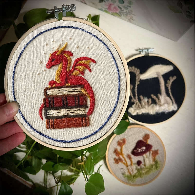 Rubbyoo Embroidery Kit - Sleeping Dragon | Unique Home Decor | Diy Handmade Craft  - image 4