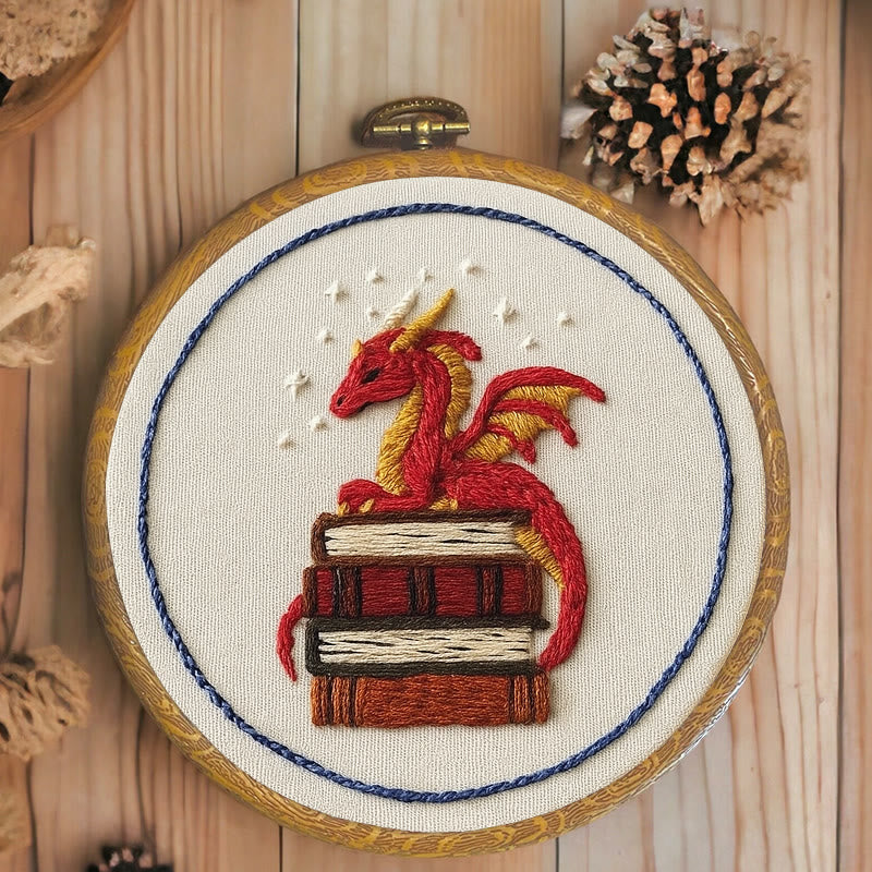 Rubbyoo Embroidery Kit - Sleeping Dragon | Unique Home Decor | Diy Handmade Craft  - image 6