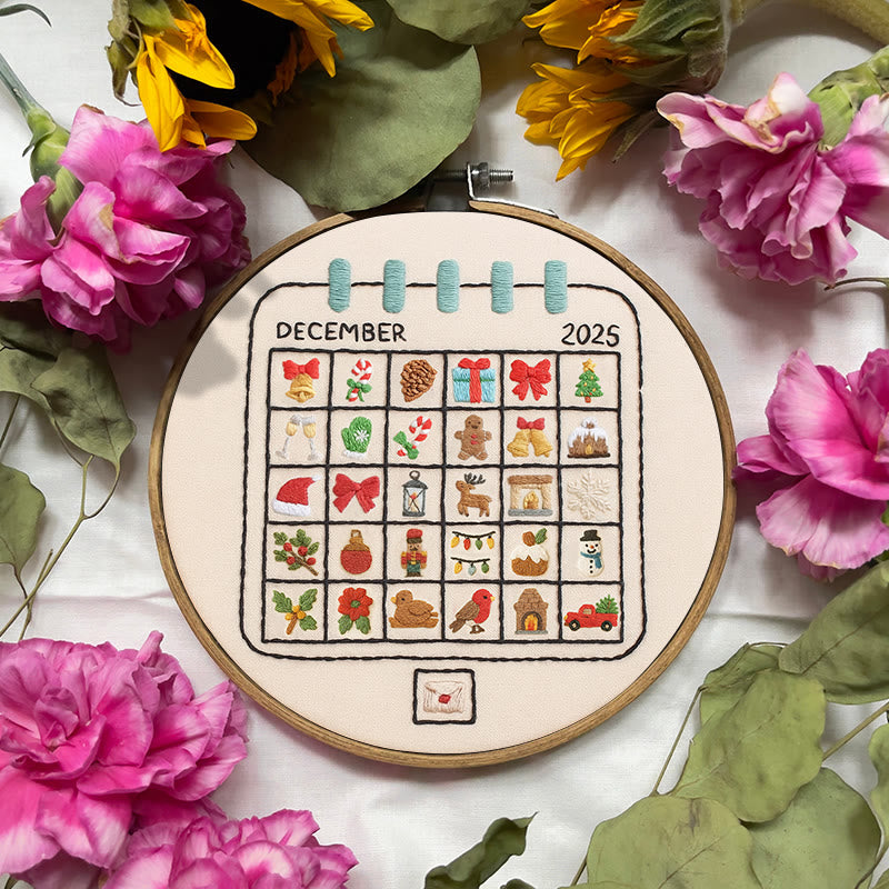 Rubbyoo Embroidery Kit - December Calendar | Christmas Home Decoration | Perfect Gifts For Crafters - image 3