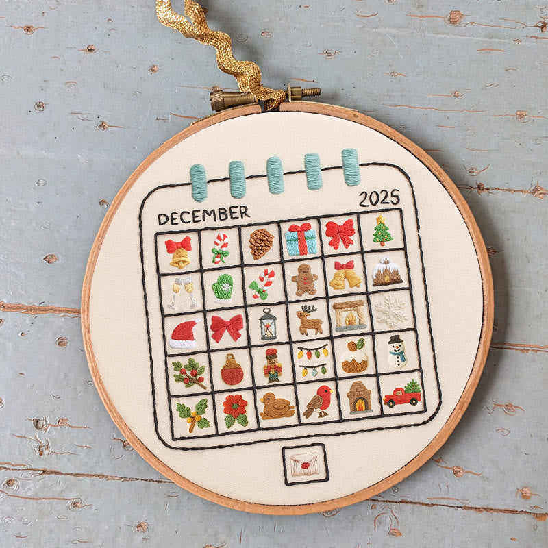 Rubbyoo Embroidery Kit - December Calendar | Christmas Home Decoration | Perfect Gifts For Crafters - image 4