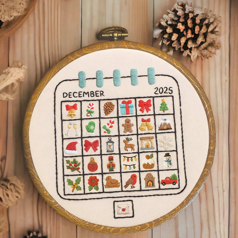 Rubbyoo Embroidery Kit - December Calendar | Christmas Home Decoration | Perfect Gifts For Crafters - image 2
