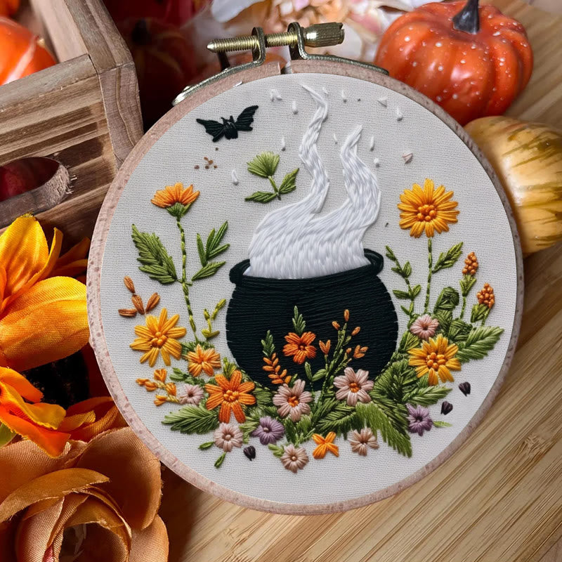 Rubbyoo Embroidery Kit - Magical Cauldron | Personalized Halloween Ornament | Beginner Halloween Handicraft - image 6