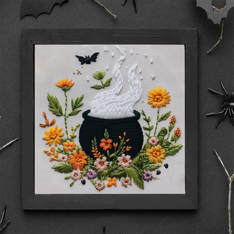 Rubbyoo Embroidery Kit - Magical Cauldron | Personalized Halloween Ornament | Beginner Halloween Handicraft - image 8