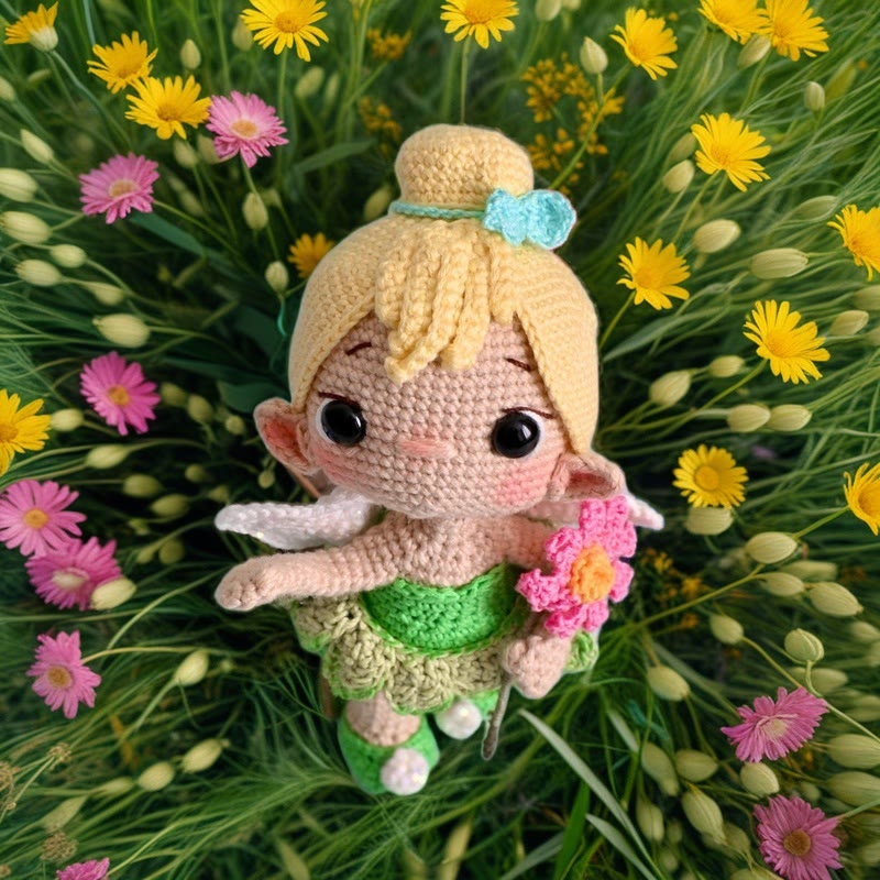 Diy Handmade Flower Fairy Crochet Kit - Adorable Plush Doll | Perfect Handmade Gifts For Child  - image 3