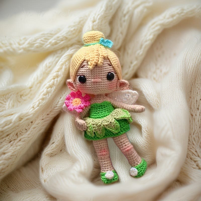 Diy Handmade Flower Fairy Crochet Kit - Adorable Plush Doll | Perfect Handmade Gifts For Child  - image 1