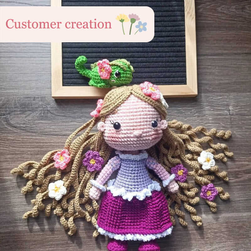 Diy Handmade Beautiful Princess Crochet Kit - Handmade Crocheted Doll | Unique Fashion Pendants - image 7