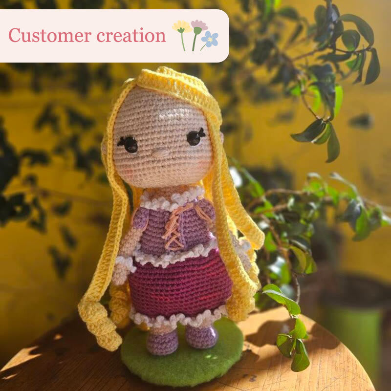 Diy Handmade Beautiful Princess Crochet Kit - Handmade Crocheted Doll | Unique Fashion Pendants - image 6