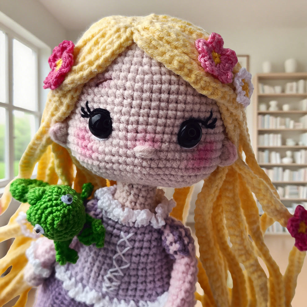 Diy Handmade Beautiful Princess Crochet Kit - Handmade Crocheted Doll | Unique Fashion Pendants - image 2