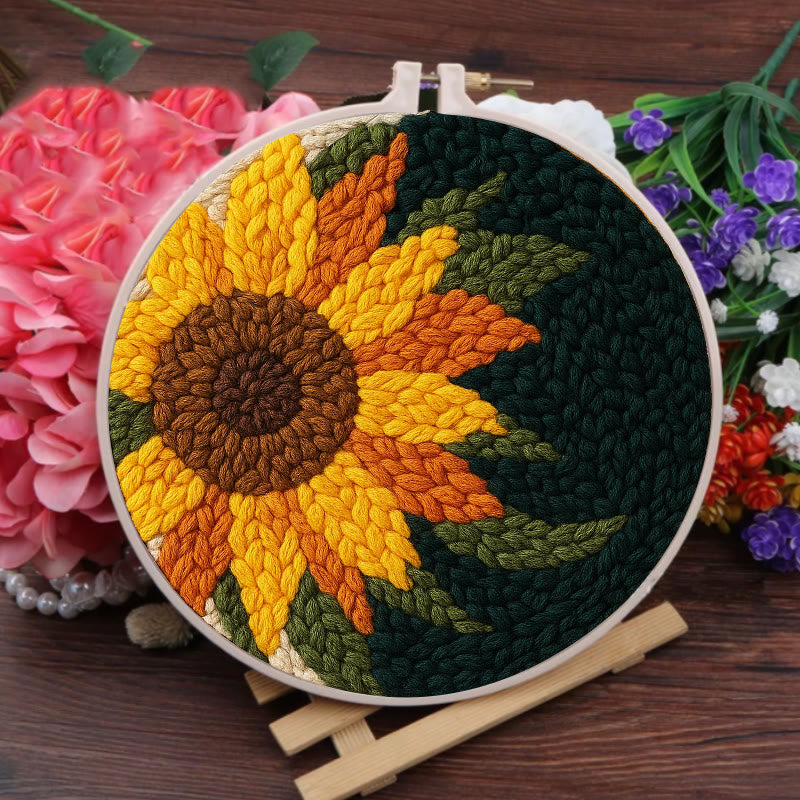  Sunflower Punch Needle Kit - Handmade Floral Craft | Perfect For Room Decor - image 5