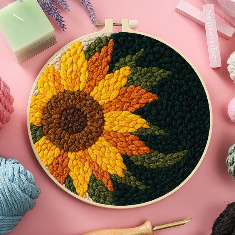  Sunflower Punch Needle Kit - Handmade Floral Craft | Perfect For Room Decor - image 8