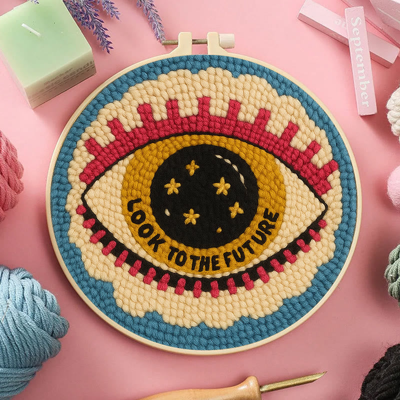 Look To The Future Punch Needle Kit - Decorative Needle Craft | Handmade Birthday Gifts For Friends  - image 4