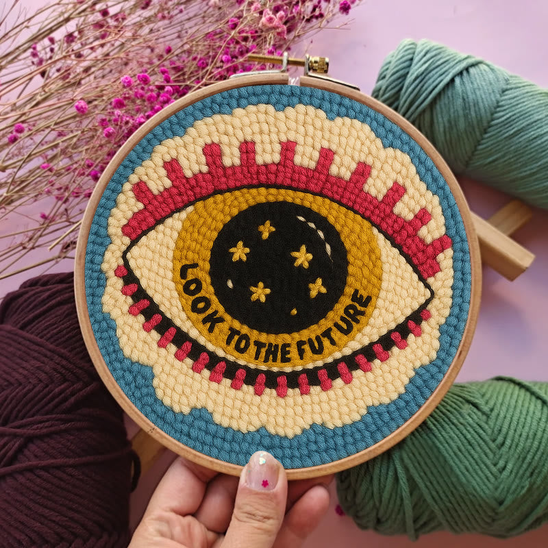 Look To The Future Punch Needle Kit - Decorative Needle Craft | Handmade Birthday Gifts For Friends  - image 5