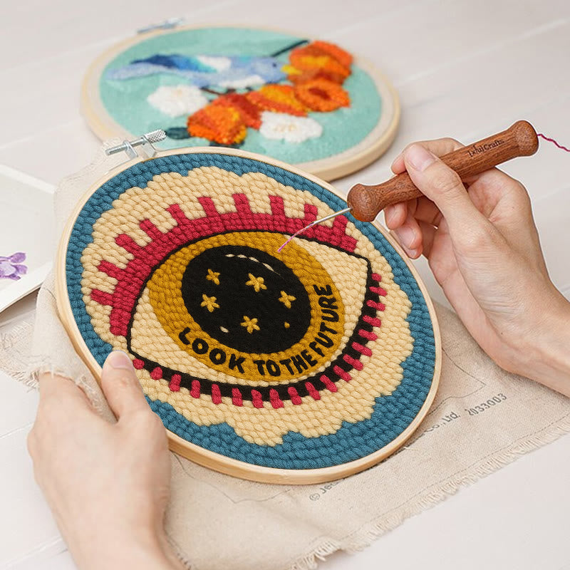 Look To The Future Punch Needle Kit - Decorative Needle Craft | Handmade Birthday Gifts For Friends  - image 3