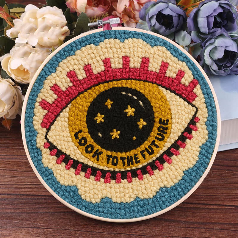 Look To The Future Punch Needle Kit - Decorative Needle Craft | Handmade Birthday Gifts For Friends  - image 1