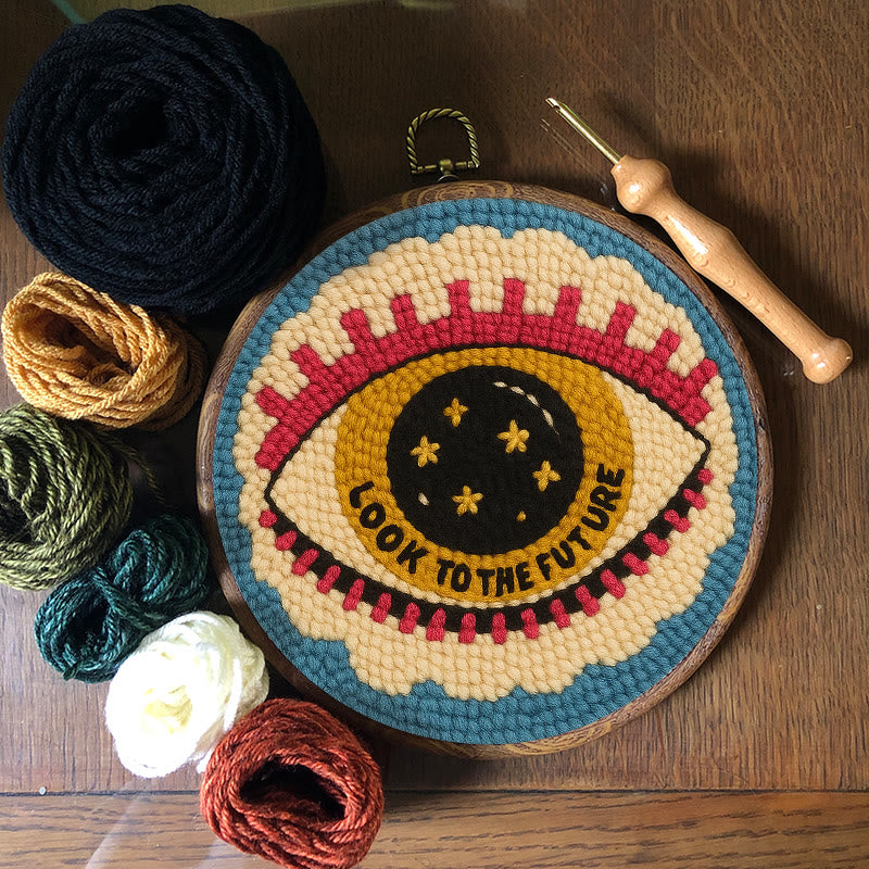 Look To The Future Punch Needle Kit - Decorative Needle Craft | Handmade Birthday Gifts For Friends  - image 7