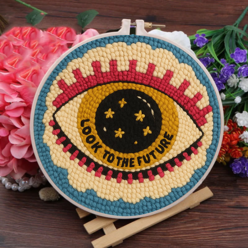 Look To The Future Punch Needle Kit - Decorative Needle Craft | Handmade Birthday Gifts For Friends  - image 2