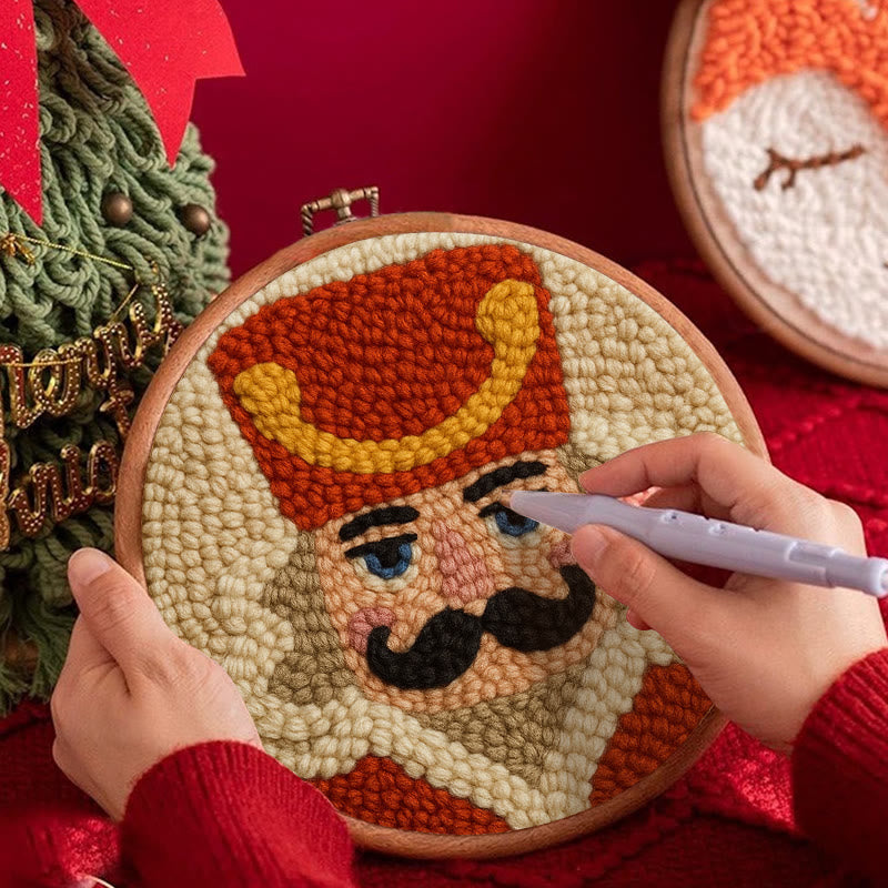 Christmas Soldier Punch Needle Kit - Christmas Tree Decor | Easy Handmade Craft - image 8