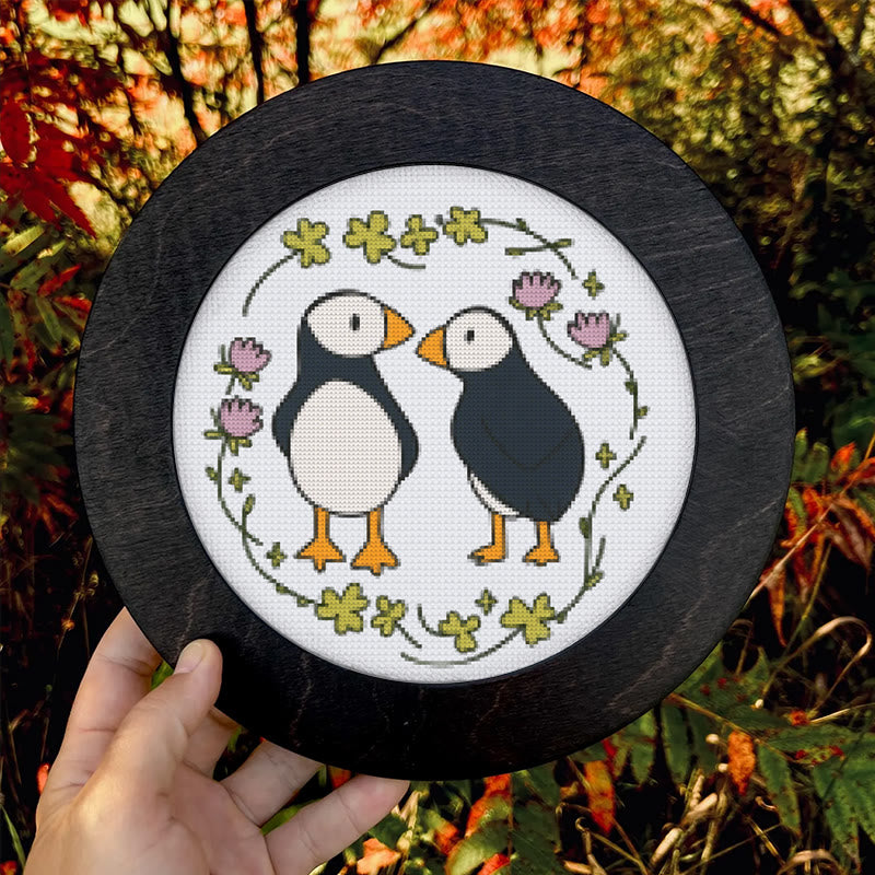  Cross Stitch Kit - Little Puffins | Animal Sewing Pattern | Diy Handmade Project - image 8