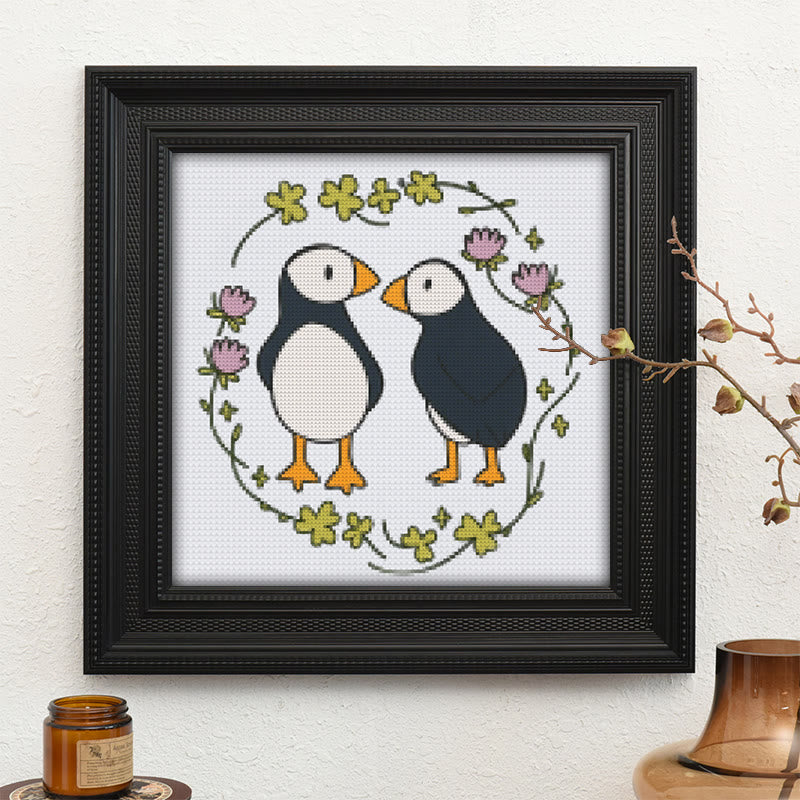  Cross Stitch Kit - Little Puffins | Animal Sewing Pattern | Diy Handmade Project - image 9