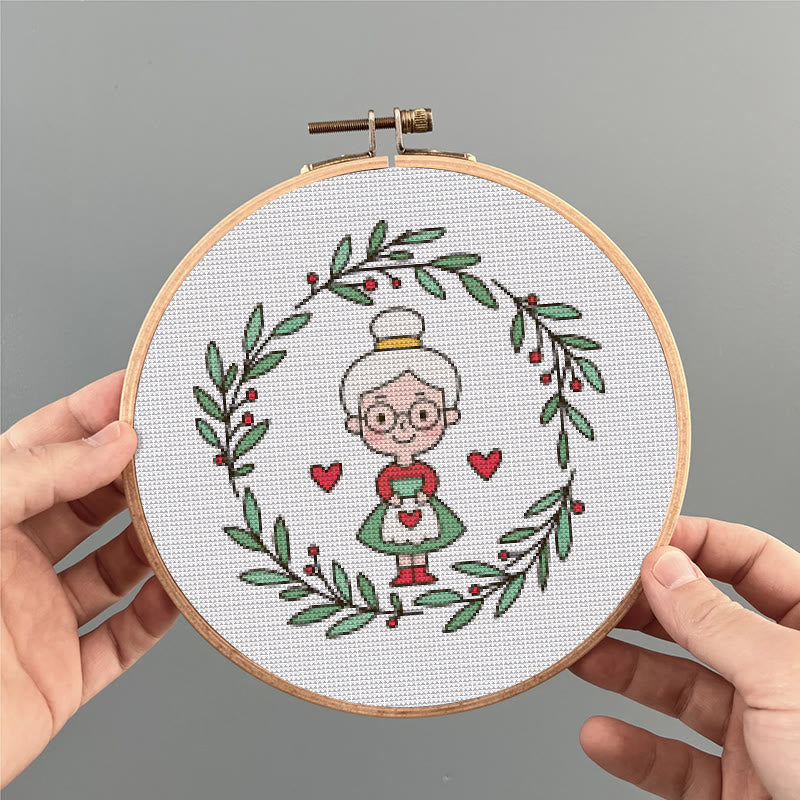  Cross Stitch Kit - Dear Grandma | Unique Handmade Craft | Perfect Birthday Gifts For Her - image 2