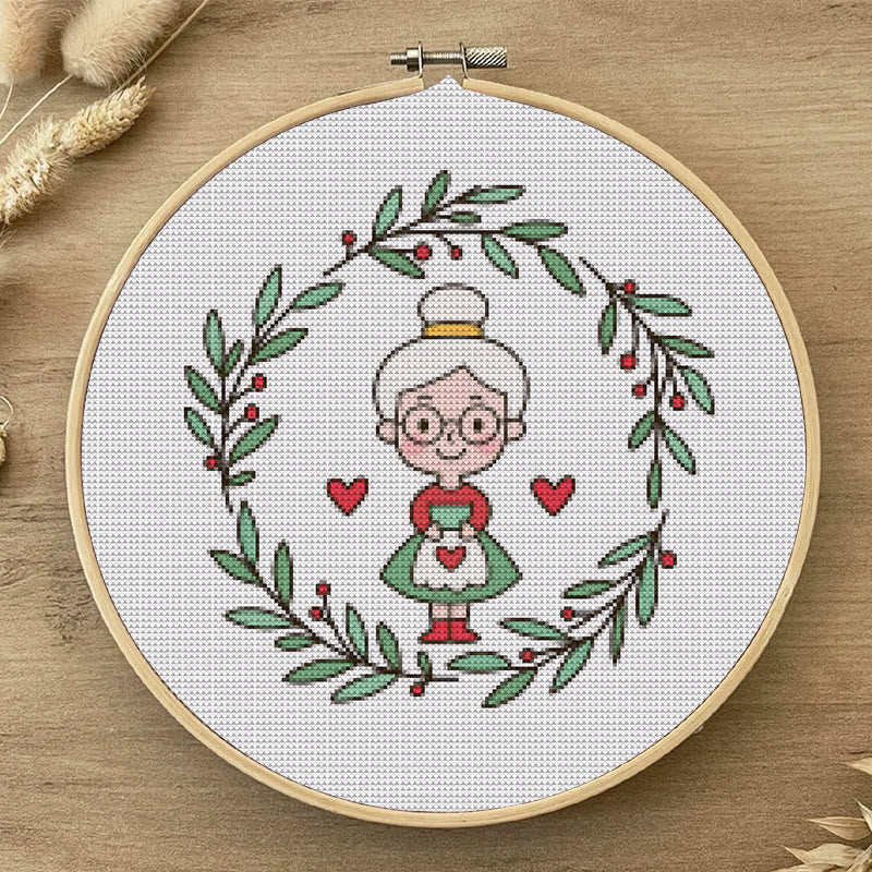 Cross Stitch Kit - Dear Grandma | Unique Handmade Craft | Perfect Birthday Gifts For Her - image 4