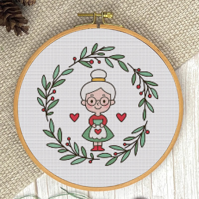  Cross Stitch Kit - Dear Grandma | Unique Handmade Craft | Perfect Birthday Gifts For Her - image 3