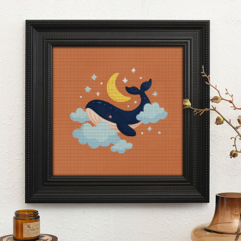  Cross Stitch Kit - Whale In The Cloud | Easy Needlework Craft | Perfect For Home Decor - image 9