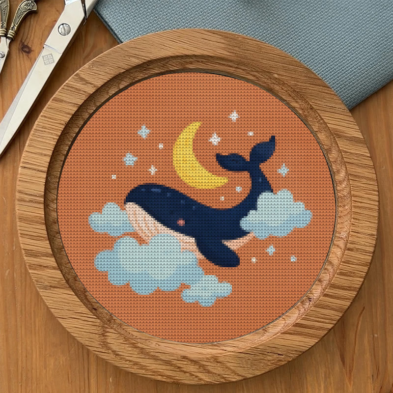  Cross Stitch Kit - Whale In The Cloud | Easy Needlework Craft | Perfect For Home Decor - image 4