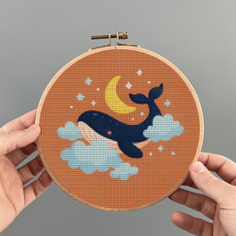  Cross Stitch Kit - Whale In The Cloud | Easy Needlework Craft | Perfect For Home Decor - image 6