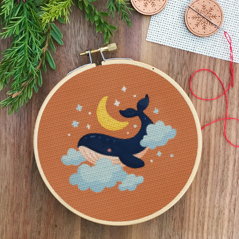  Cross Stitch Kit - Whale In The Cloud | Easy Needlework Craft | Perfect For Home Decor - image 7