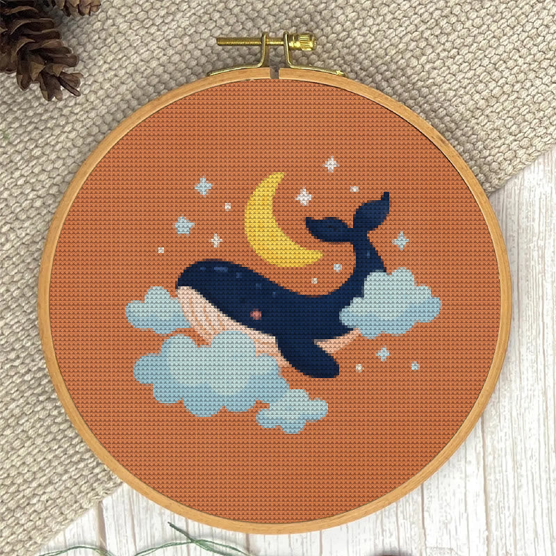  Cross Stitch Kit - Whale In The Cloud | Easy Needlework Craft | Perfect For Home Decor - image 5