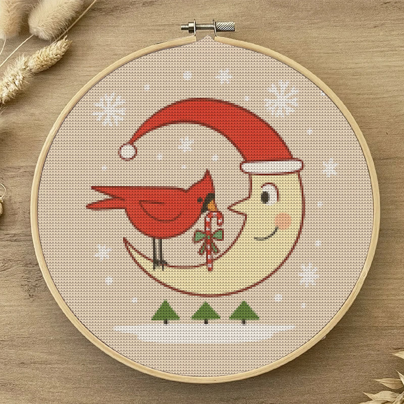  Cross Stitch Kit - Christmas Eve | Christmas Cardinal Needlework | Diy Festival Gifts - image 2