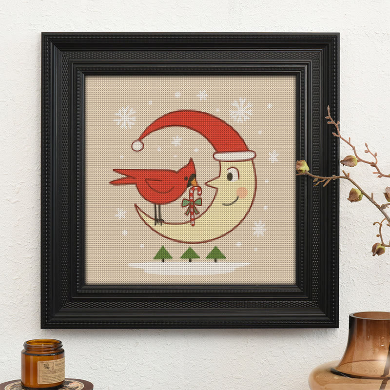  Cross Stitch Kit - Christmas Eve | Christmas Cardinal Needlework | Diy Festival Gifts - image 9