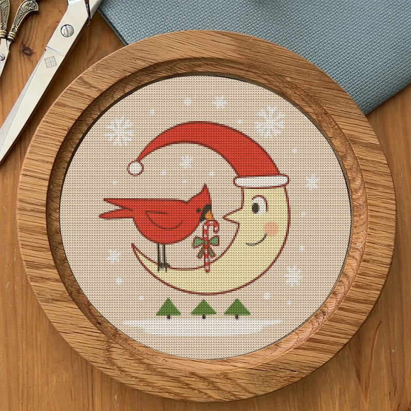  Cross Stitch Kit - Christmas Eve | Christmas Cardinal Needlework | Diy Festival Gifts - image 7