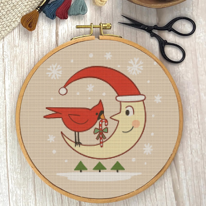  Cross Stitch Kit - Christmas Eve | Christmas Cardinal Needlework | Diy Festival Gifts - image 6