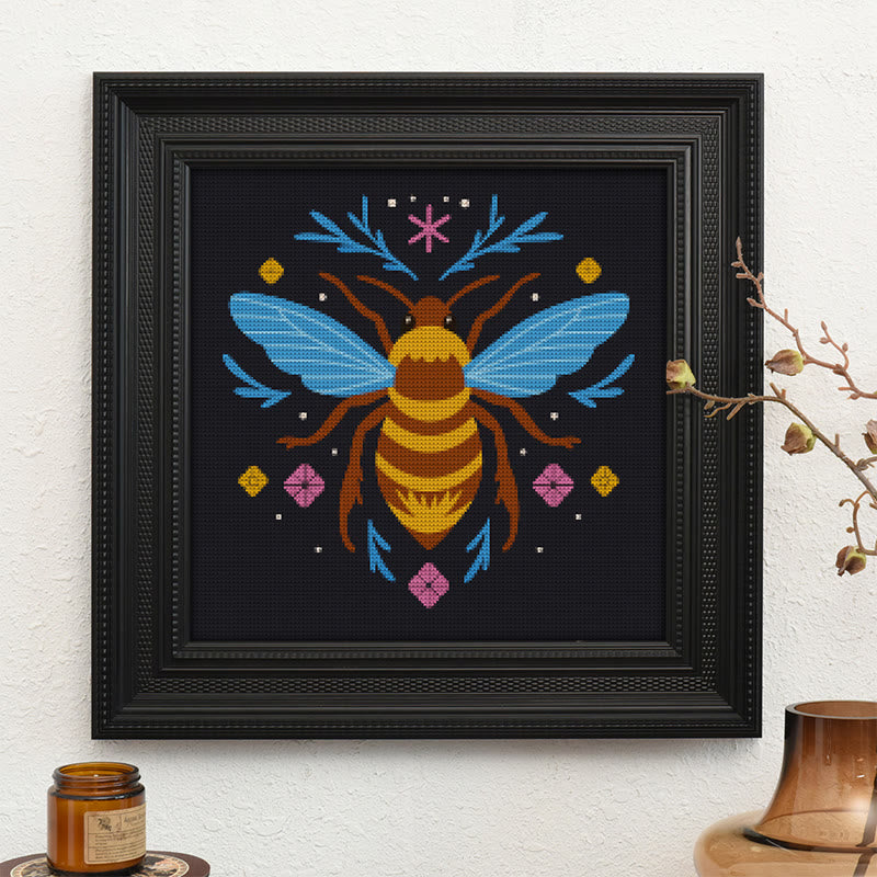  Cross Stitch Kit - Fantasy Bee | Diy Insect Handicraft | Unique Hanging Ornament  - image 9