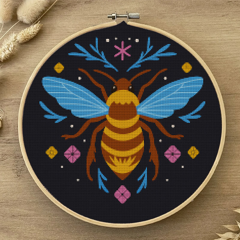  Cross Stitch Kit - Fantasy Bee | Diy Insect Handicraft | Unique Hanging Ornament  - image 4