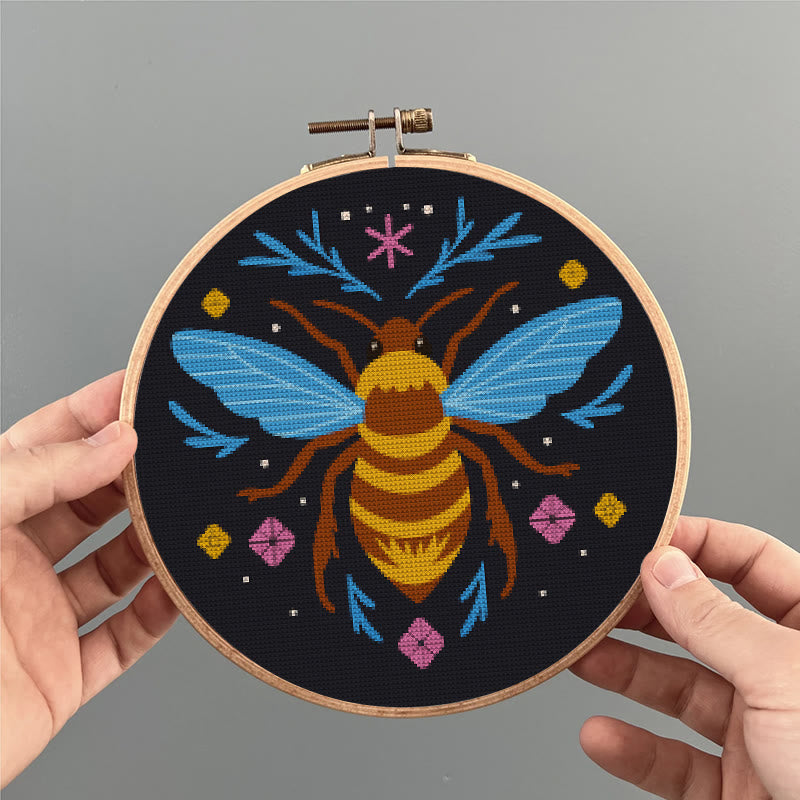  Cross Stitch Kit - Fantasy Bee | Diy Insect Handicraft | Unique Hanging Ornament  - image 2