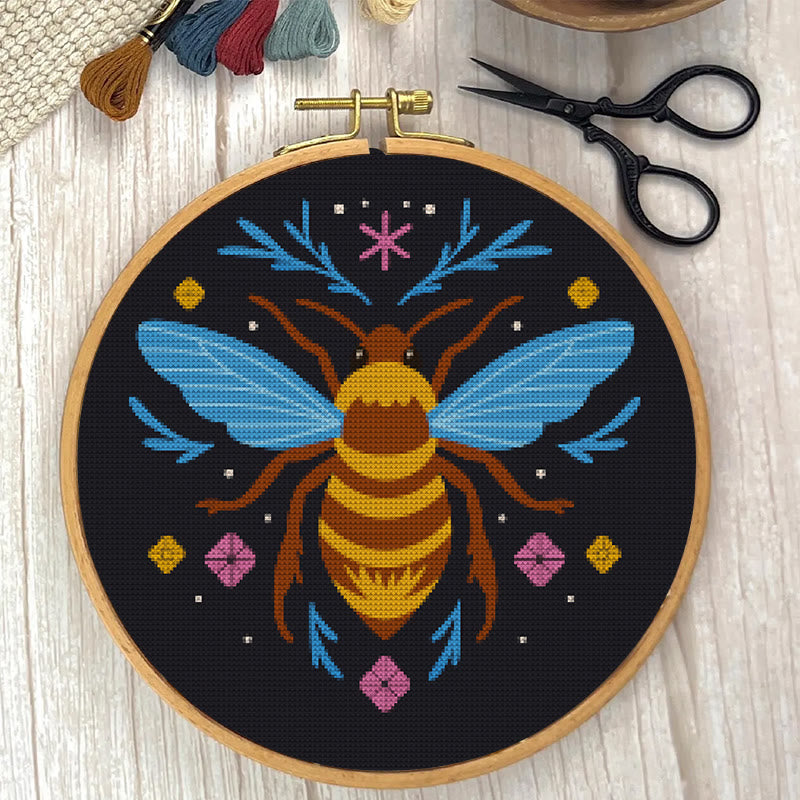  Cross Stitch Kit - Fantasy Bee | Diy Insect Handicraft | Unique Hanging Ornament  - image 1
