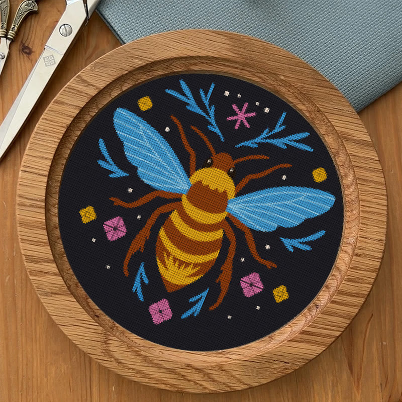 Cross Stitch Kit - Fantasy Bee | Diy Insect Handicraft | Unique Hanging Ornament  - image 6